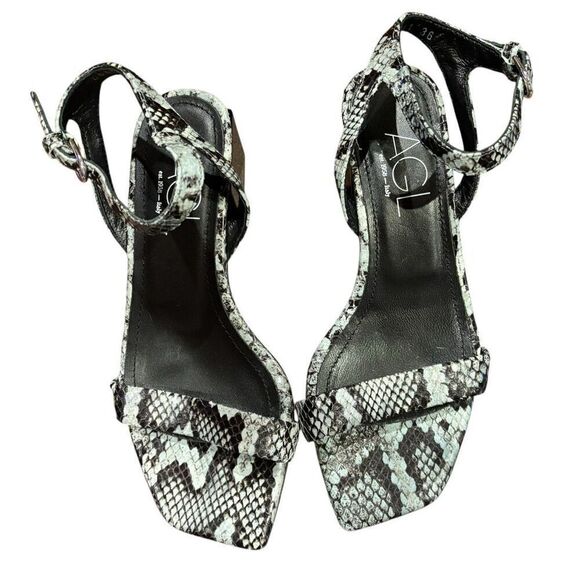 AGL ATTILIO GIUSTI LEOMBRUNI Angie Ankle Strap Sandal In Menthe-nero NWT Size 36 - Picture 2 of 6